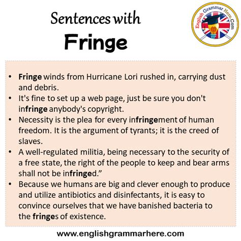 fringing deutsch|fringe in a sentence.